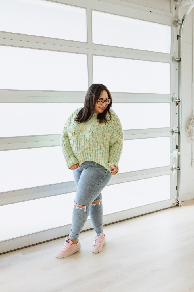 the girl in gucci glasses golden goose