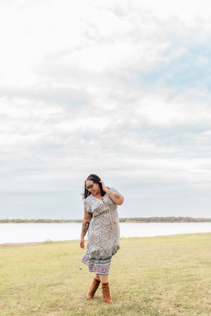 Spell Dahlia midi dress, boho floral print, flowy and romantic, Aurora Collection